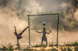 Torwetten Strategie beim Fußball