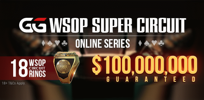 WSOP Circuit mit $100.000.000 Garantie auf GGPoker