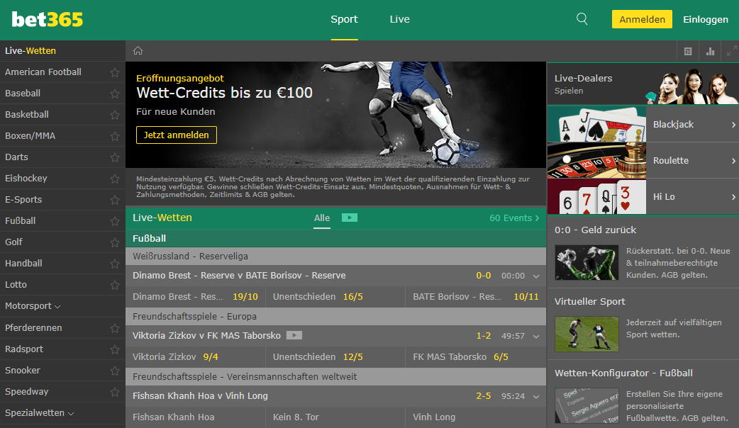 primeiro saque bet365