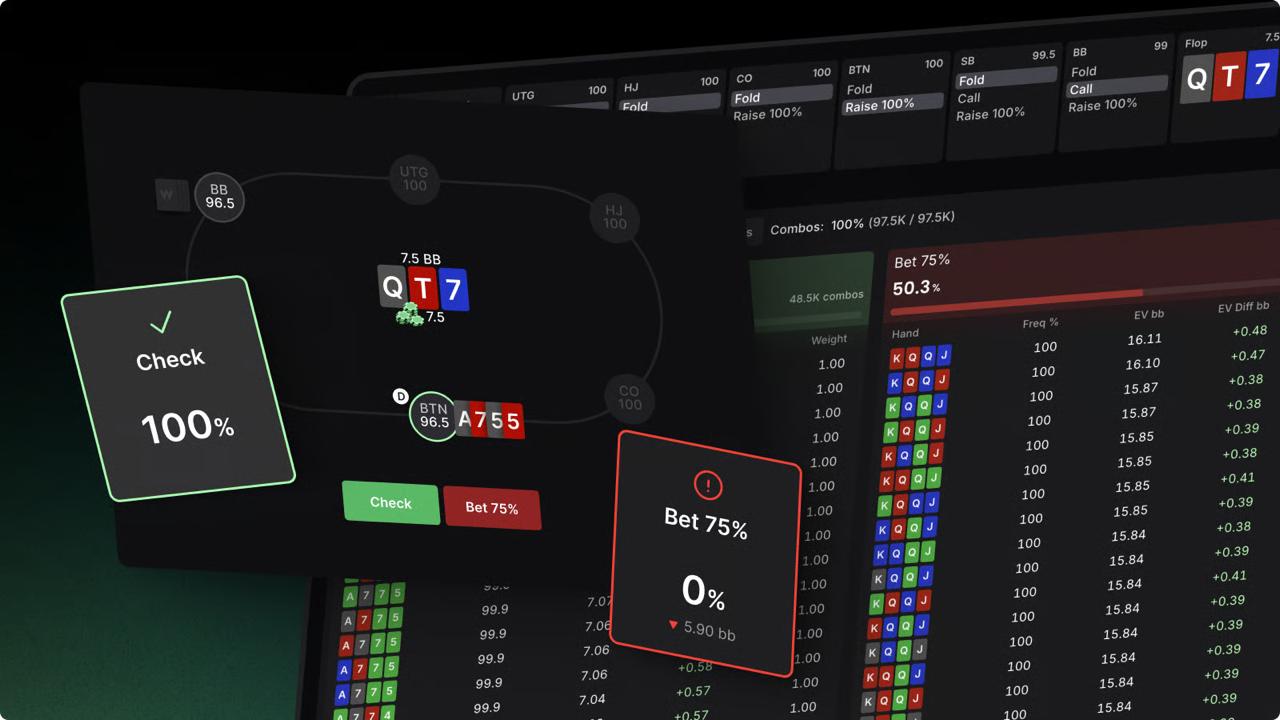 GTO Wizard bietet ab sofort offiziell einen Solver für Pot-Limit Omaha (4-Karten-PLO) an – für Cash Games und Turniere.