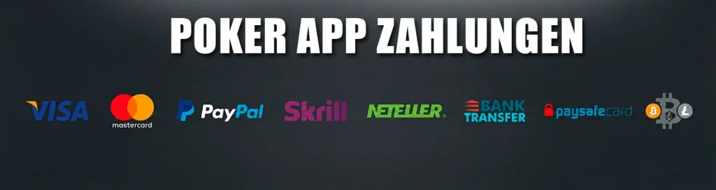 Zahlungen in Poker Apps online