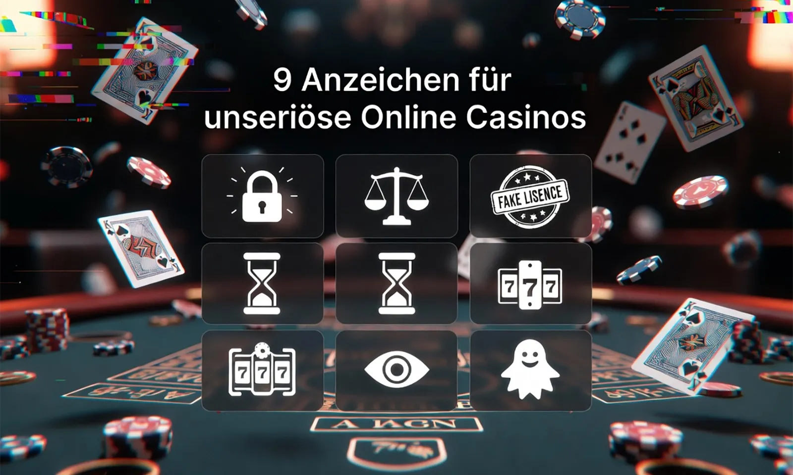 9 Anzeichen für unseriöse Online Casinos