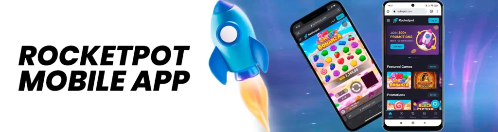 Rocketpot Casino App für Handy