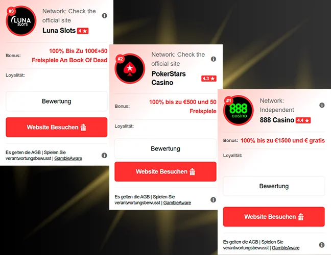 Schritt 1 — Casino für sich aussuchen: