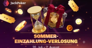 Im späten Juli und frühen August 2026 bietet JackPoker Einzahlungsboni für Spieler an. Die Aktionen unterscheiden sich für Neulinge und Bestandskunden.