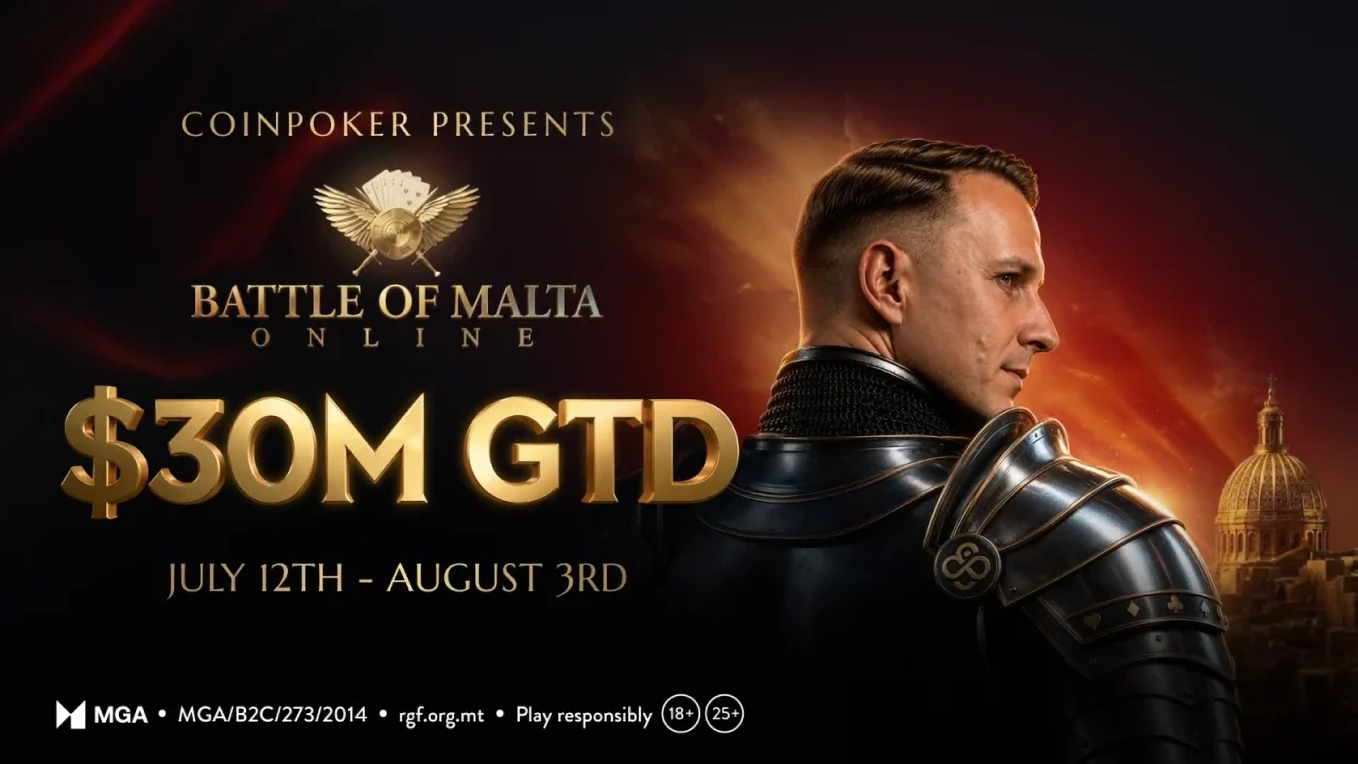 Battle of Malta Online feiert Premiere auf CoinPoker: Was Spieler wissen müssen