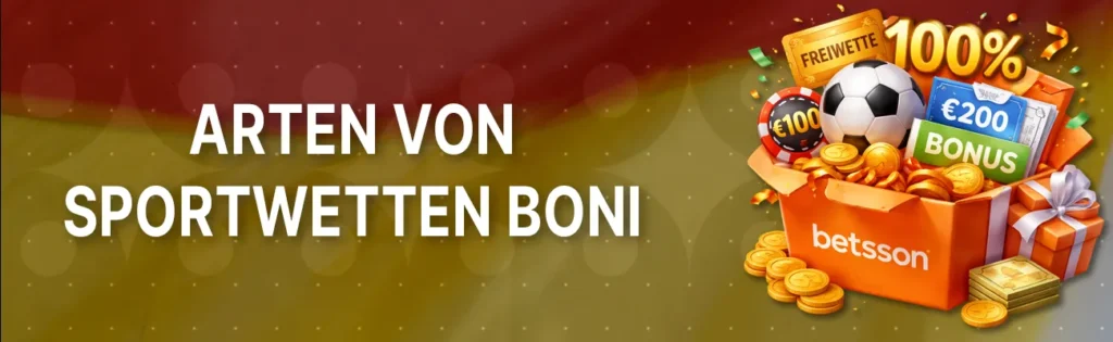 Betsson bietet verschiedene Sportwetten-Boni an. Für unsere Bewertung ist das relevant, da unterschiedliche Wettarten davon profitieren. Welche Aktionen verfügbar sind, variiert je nach Zeitpunkt und Nutzerstatus.