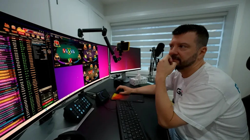 Denys Chufarin beim Streamen