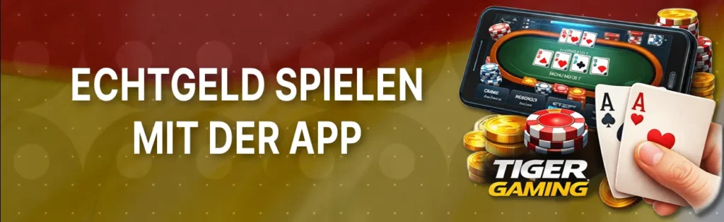 Nach der Registrierung können Sie direkt von Ihrem Mobiltelefon aus Echtgeld einzahlen. Die Mindesteinzahlung für Cash Games und Turniere beträgt 50 $.