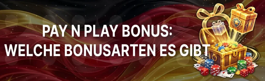 Pay N Play regelt primär Zahlungen und Kontoerstellung, nicht aber den Bonus. Ob du einen Bonus erhältst und wie gut dieser ausfällt, hängt allein vom jeweiligen Casino ab. Deshalb kann die Bonusauswahl zwischen verschiedenen Pay N Play Casinos stark variieren.