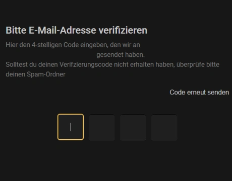 Mailpostfach checken und die Anmeldung über den Bestätigungslink freischalten