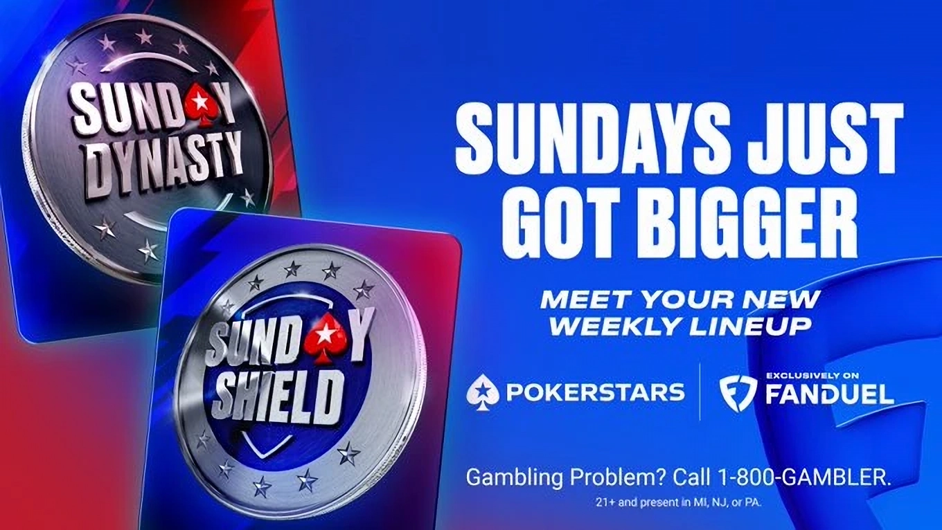 Sunday Dynasty erreicht $100.000 GTD: PokerStars auf FanDuel wertet Wochenplan auf