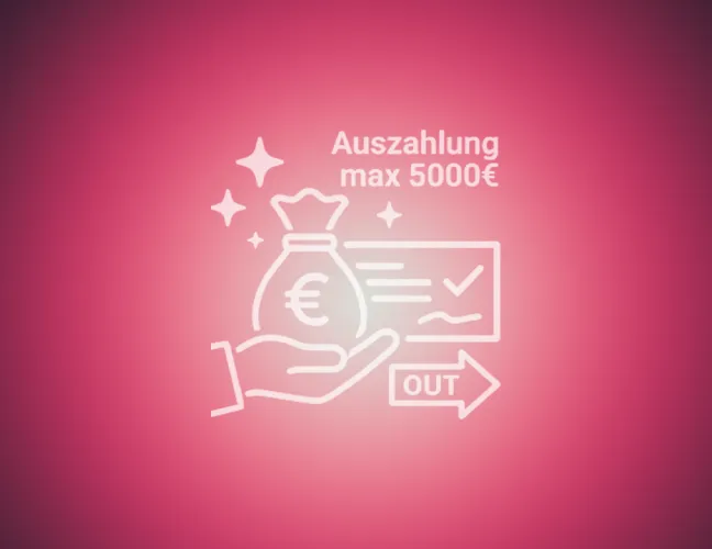 Auszahlung beantragen: