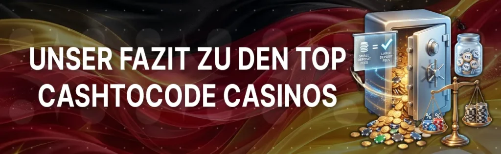 CashtoCode-Casinos eignen sich für Spieler, die Wert auf einfache, datenschutzfreundliche Einzahlungen ohne Bankkonto legen. Die Methode ist ideal für kleine Beträge und Gelegenheitsspieler.