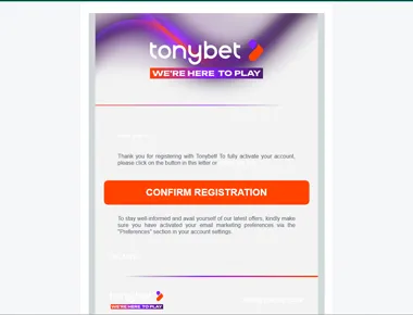 E-Mail-Adresse bestätigen und ein sicheres Passwort wählen.