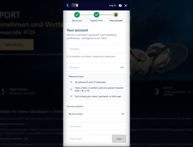 Login-Daten & Sicherheit: