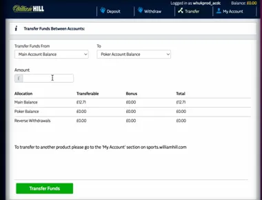 Spielerkonto nutzen: